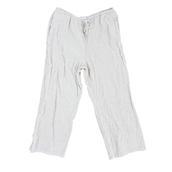 Song of Style Pants XL Cream Linen Blend Pull On - Picture 1 of 4